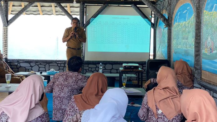 IMG-20231017-WA0006 DP2KBP3A Ciamis berikan pembinaan kepada petugas lini lapangan di Kecamatan Panjalu. Dok: ist