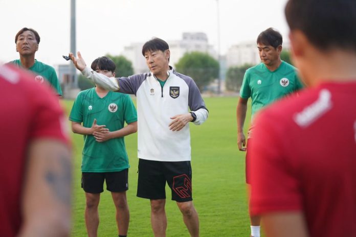 Persiapan skuad Garuda jelang lawan Irak di laga perdana kualifikasi Piala Dunia 2026. Sumber: Dok. Ig @shintaeyoung777