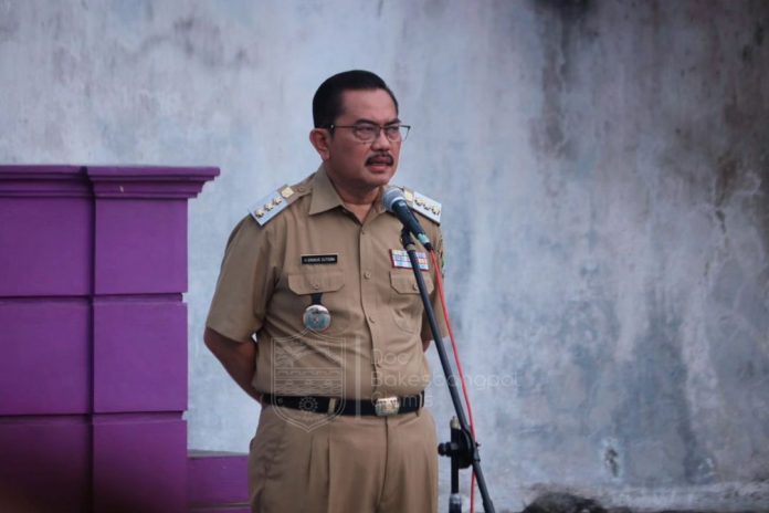 Pj. Bupati Ciamis tengah memberikan arahan kepada tiga OPD. Sumber: ist.