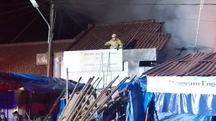 Kebakaran di Pasar Manis Ciamis/Jabarupdate.id Pasar Manis Ciamis