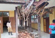 Dua Ruang Kelas SMPN 1 Bantarkalong Roboh, Sekolah Desak Percepatan Revitalisasi Bangunan Ruang Kelas Ambruk