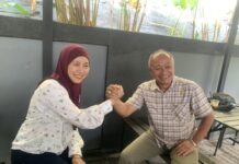 HUT ke-28 PAN, Asep Rahmat dan Gitta Griselda Bertemu Awak Media di Ciamis