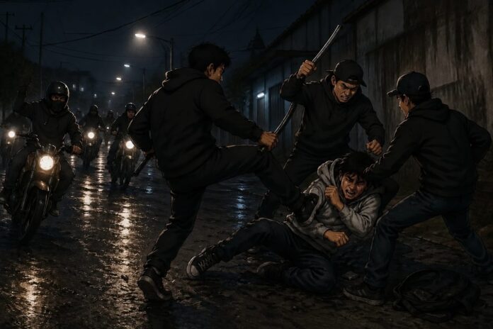 Keterangan Foto : Foto AI Penganiayaan Ikrom Maulana Malik/Muhamad Ilyas Fauzi/Jabarupdate.id Penganiayaan di Tasikmalaya